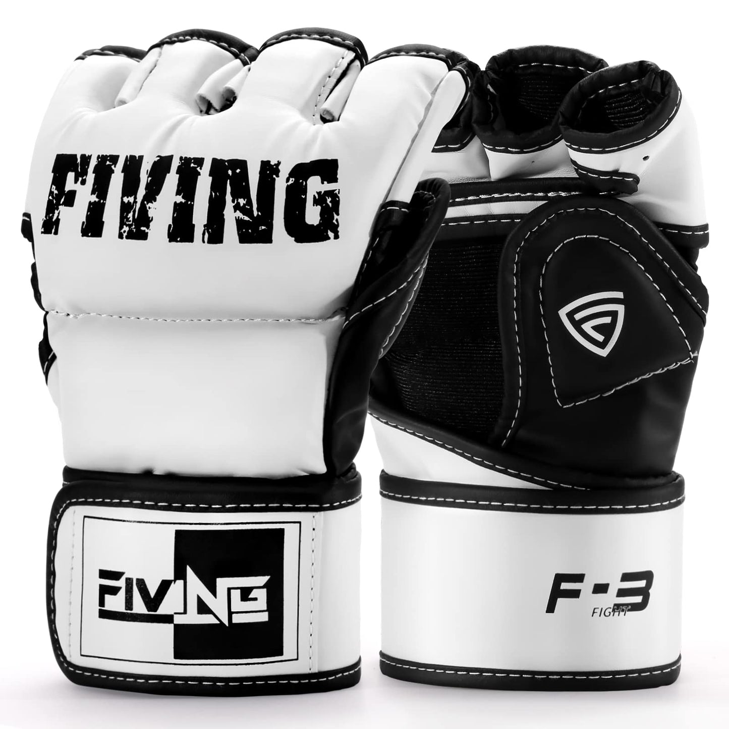 FIVING MMA Gloves for Men & WomenBoxing Gloves for Punching BagSparringTrainingMuay ThaiMMAMartial Arts Bag GlovesKickboxing Gloves with Open Palms