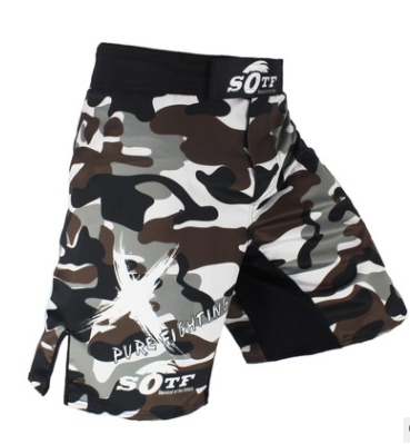 Men's Camouflage MMA Shorts for Boxing and Training