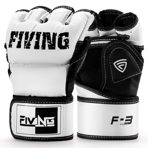 FIVING MMA Gloves for Men & WomenBoxing Gloves for Punching BagSparringTrainingMuay ThaiMMAMartial Arts Bag GlovesKickboxing Gloves with Open Palms